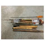 Vintage Wooden Fishing Pole Handles