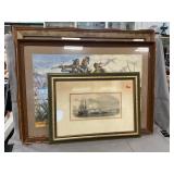 Vintage Illustration, Western Print, Needlework
