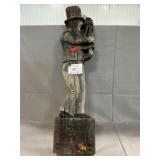 Weathered Carved Wooden Figure