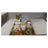 Tray Of Assorted Pitchers