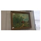 (1) Framed Oil Painting (28"ï¿½24")