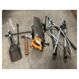 Stanley Miter Saw, Loppers, Hatchet, Coal Scoop