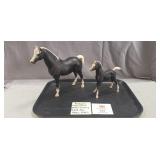 (2) Vintage Breyer Horses (Arabian Mare & Foal,