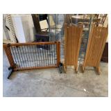 Three (3) Adjustable Wooden Hallway Gates
