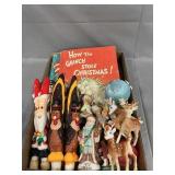 Lot With Figural Candles & Holiday Decor