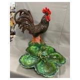 Ceramic Rooster, Inarco Serving Bowl