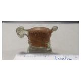 (1) Vintage Glass Candy Container, "Spark Plug"