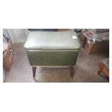 Vintage Sewing Storage Bench w/ Sewing Supplies