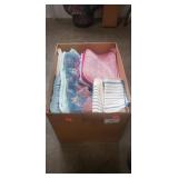 Box Lot Of Assorted Kitchen Tea Towels, Dish
