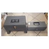 (2) Plastic Tool Boxes w/ Assorted Tools