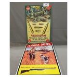 Retro Ithaca & Remington Advertising Metal Signs