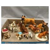 Lot Of Dog, Cat Figures