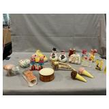 Lot Of Vintage Salt & Pepper Shakers