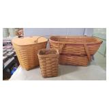 (3) Longaberger Baskets