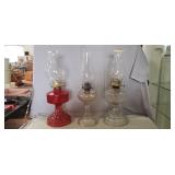 (3) Assorted Oil Lamps