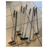 (9) Assorted Golf Clubs