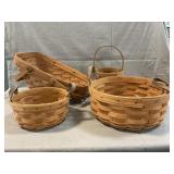 (4) Longaberger Baskets