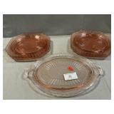 Pink Depression Plates, Platter