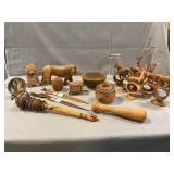 Hand Carved Wooden Safari Napkin Rings