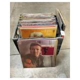 Milk Crate With Vintage LP Albums