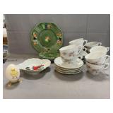 Lefton Cardinal Dish, Goebel Egg, China