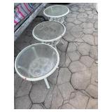 (3) Patio End Tables