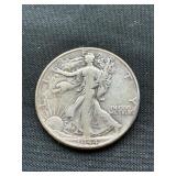 1944 Walking Liberty Half Dollar, 90% Silver