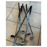 (9) Assorted Golf Clubs