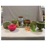 Pottery Planters, Middletown Vase, Mini Bowl Set,