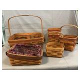 (5) Longaberger Baskets