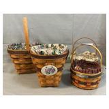 (4) Longaberger Baskets