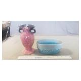 (1) Vintage Hull Pottery Vase & (1) Vintage McCoy