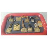 Tray Of Assorted Vintage Watch Fobs & More