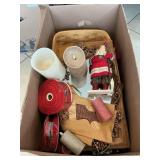Box Lot Of Holiday, Crafting Items, Home Decor