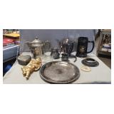 Box Lot Of Assorted Silver Plated Items & More