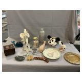 Lot With Vintage Bottle, Mickey Mouse Caddy