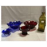 Ruby & Cobalt Glass, Bitterï¿½s Bottle