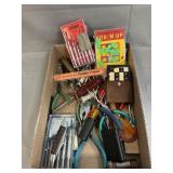 Tray Lot Of Small Tools, Pocket Games