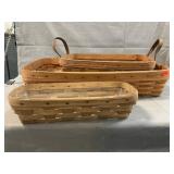 (3) Longaberger Baskets