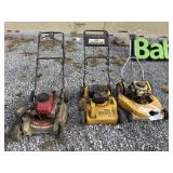 (3) Push Mowers for Parts