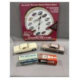 Pair Of Ford Thunderbird Promo Replicas, Corvette