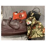 New With Tags (3) Purses and (1) Top