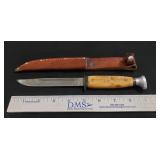 (1) Kabar Knife w/ Leather Sheath