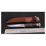 (1) CASE Knife w/ Leather Sheath