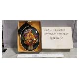 Oval Flower Encased Ornament