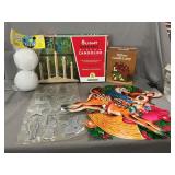 5 Light Electric Candolier, Metal Ornaments