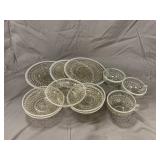 Anchor Hocking Moonstone Opalescent Hobnail Dishes