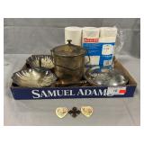 Lot With Silverplate, Pendants, Cash Register