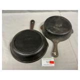 Pair Of #5 Cast Iron Skillets