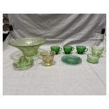 Assorted Depression Glass & Other